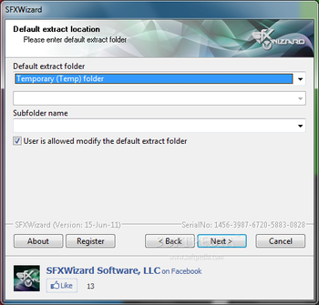 SFXWizard screenshot 3