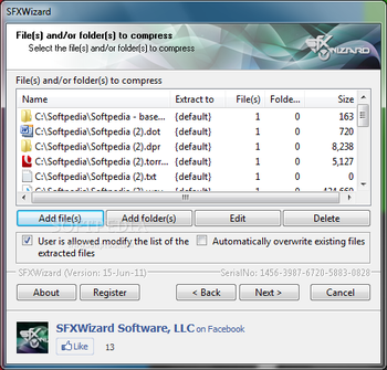 SFXWizard screenshot 4