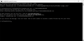 Shade Ransomware Decryption Tool screenshot