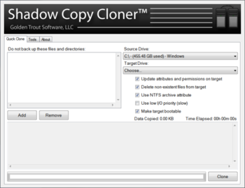 Shadow Copy Cloner screenshot