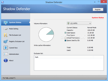 Shadow Defender screenshot