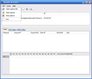 ShadowIMSniffer screenshot 3