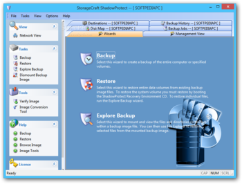 ShadowProtect Desktop Edition screenshot