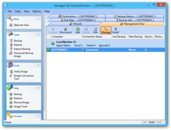ShadowProtect Desktop Edition screenshot 2