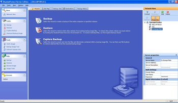 ShadowProtect SBS Edition screenshot