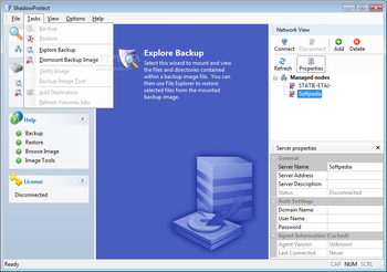 ShadowProtect Server Edition screenshot 3