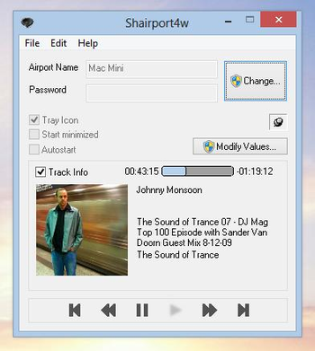 Shairport4w screenshot