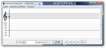 Shakuhachi tuning meter screenshot