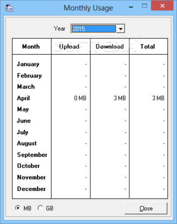 ShaPlus Bandwidth Meter screenshot 3