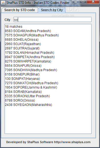 ShaPlus STD Info screenshot 2