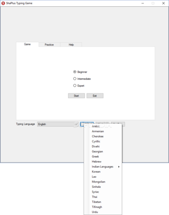 ShaPlus Typing Game screenshot