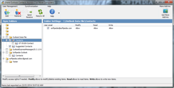 Share Outlook Contacts Accross 2 or More Computers screenshot