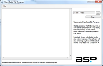 Share Point File Renamer screenshot