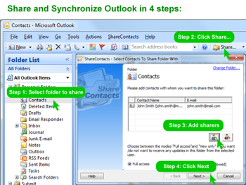 ShareContacts for Outlook screenshot 3