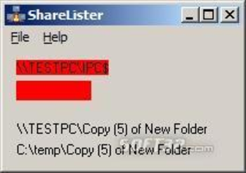 Sharelister screenshot 2