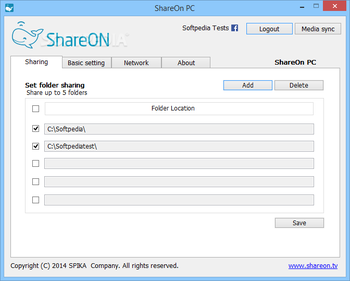 ShareON PC screenshot