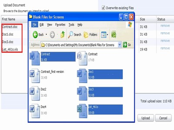 SharePoint 2010 Multiple Files Uploader screenshot