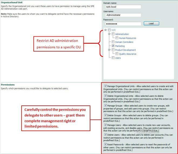 SharePoint AD Administration screenshot 2