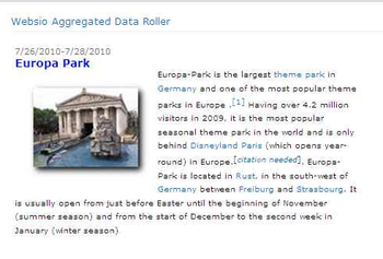 SharePoint Aggregated Data Roller screenshot