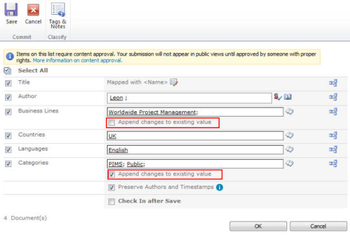 SharePoint Bulk Properties Editor screenshot