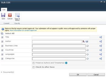 SharePoint Bulk Properties Editor screenshot 4
