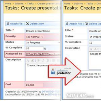 SharePoint Column Protector screenshot 2