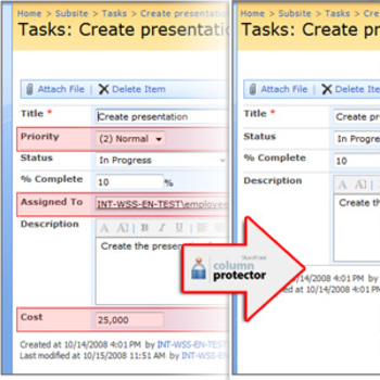 SharePoint Column Protector screenshot 3
