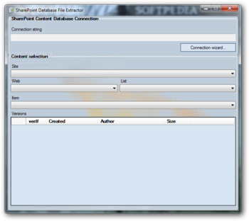 SharePoint Database File Extractor screenshot