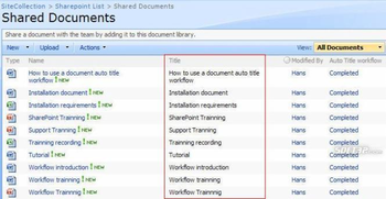 SharePoint Document Auto Title screenshot 3