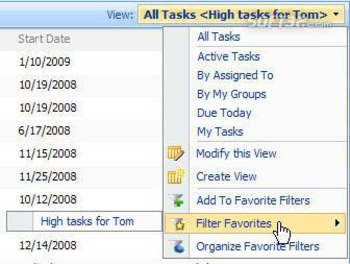 SharePoint List Filter Favorites screenshot 3