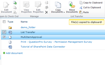 SharePoint List Transfer screenshot 2