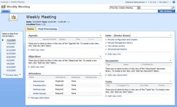 SharePoint Meeting Manager screenshot