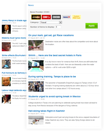 SharePoint News Web Part screenshot