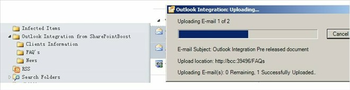 SharePoint Outlook Integration screenshot