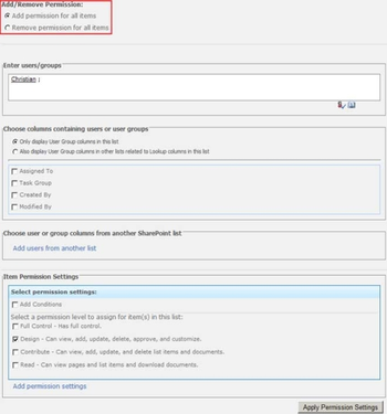 SharePoint Permission Boost screenshot