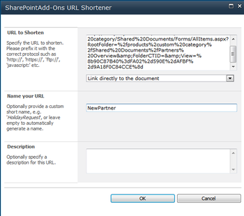 SharePoint Short Url screenshot 2