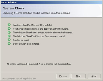 SharePoint Solution Installer screenshot
