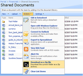 SharePoint Zip screenshot 3