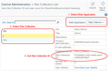 SharePointBoost License Management Center screenshot 3