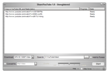 ShareYouTube screenshot