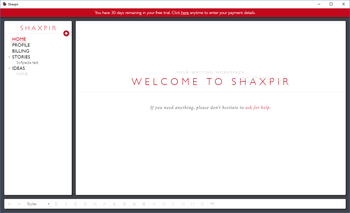 Shaxpir: Everyone screenshot