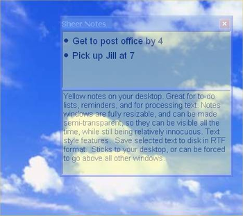 Sheer Notes screenshot 2