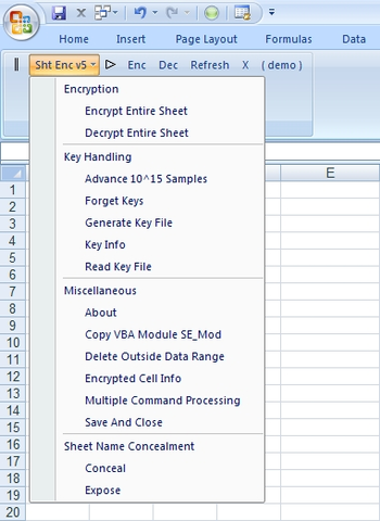 Sheet Encryptor screenshot