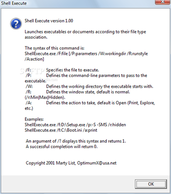 Shell Execute screenshot