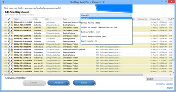 Shellbag Analyzer & Cleaner screenshot 2