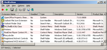 ShellExView screenshot 2