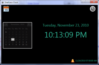 ShellLess Clock screenshot