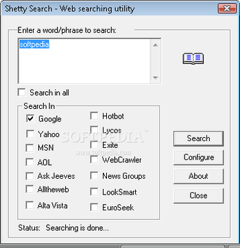 Shetty Search screenshot