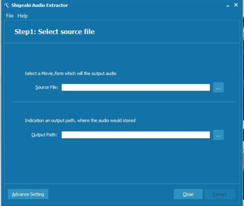 Shigeaki Audio Extractor screenshot