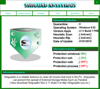 ShiguadAv Antivirus screenshot
